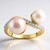 Anello in argento con Perla Ming Porpora (TPC)