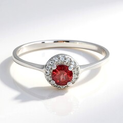 Anello in argento con Granato Malaya