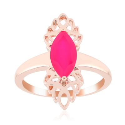 Himbeer-Chalzedon-Silberring (SAELOCANA)