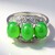 Anello in argento con Crisoprasio Imperiale
