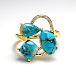 Anello in argento con Mosaico turchese