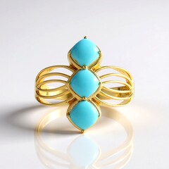 Anello in argento con Turchese Sleeping Beauty (Faszination Türkis)