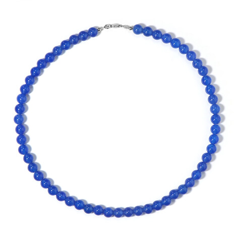 Collana in argento con Agata Blu