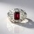 Anillo en plata con Rodolita (de Melo)