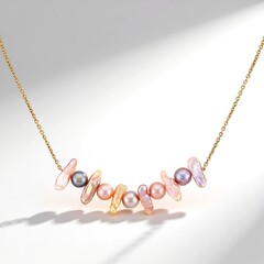 Collana in argento con Perla Keshi d'Acqua Dolce Viola