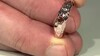 Zilveren ring met een I2 Rode Diamant (de Melo Essence)