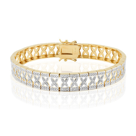 I3 (I) Diamant-Silberarmband