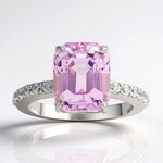 Bague en argent et Kunzite