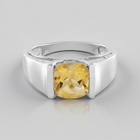 Anello in argento con Citrino