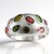 Anello in argento con Tormalina Verde Brasiliana (de Melo)