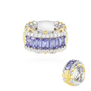 Anello in argento con Tanzanite (Gems en Vogue)