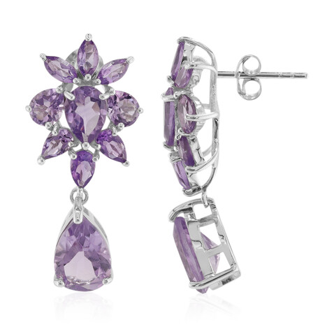 Pendientes en plata con Amatista