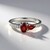 Anello in argento con Granato Mozambico