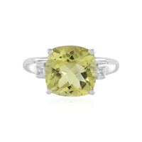 Anello in argento con Quarzo Limone