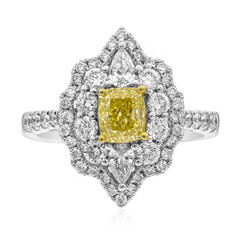 Gelber SI2 Brillant-Goldring