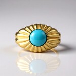 Anello in argento con Turchese Sleeping Beauty