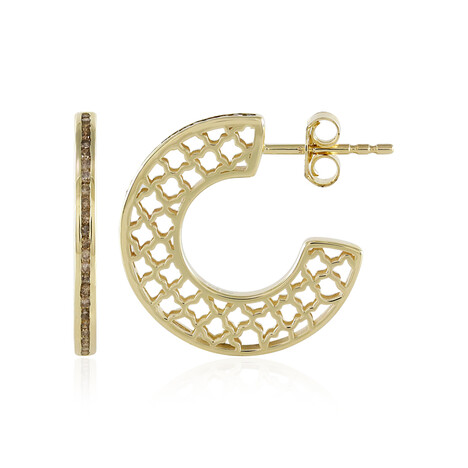 Orecchini in oro con Diamante Cioccolato I1 (Ornaments by de Melo)