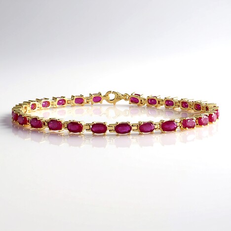 Bracciale in argento con Rubino del Madagascar