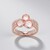 Anello in argento con Quarzo Rosa (Adela Silber)