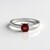 Anello in argento con Granato Mozambico