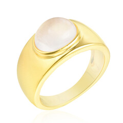 Tansania-Regenbogen-Mondstein-Silberring