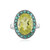 Ouro Verde Quartz Silver Ring