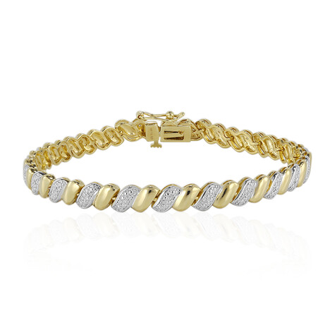 Brazalete en plata con Diamante I3 (I)