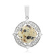 Ciondolo in argento con Diaspro Dalmata