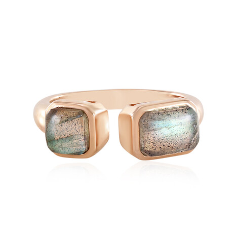 Anello in argento con Labradorite Verde Maniry (KM by Juwelo)