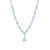 Collier en argent et Topaze bleu ciel