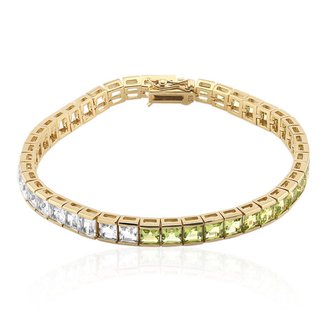 Edelstein-Silberarmband