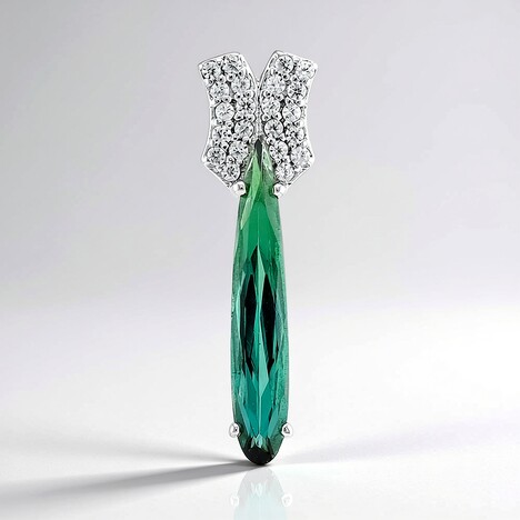 Ciondolo in argento con Indicolite (Adela Silber)
