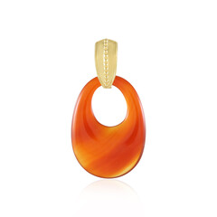 Red Onyx Silver Pendant