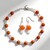 Parure in argento con Avventurina Pesca