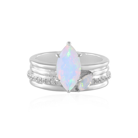 Welo Opal Silver Ring