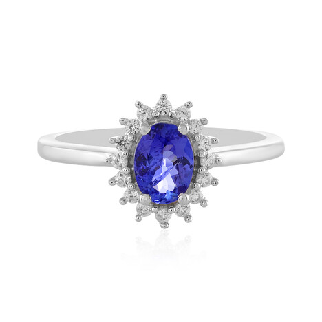 Anillo en plata con Tanzanita