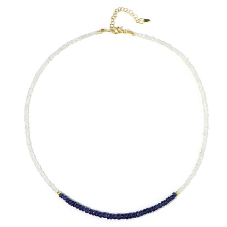 Saphir-Silberhalskette
