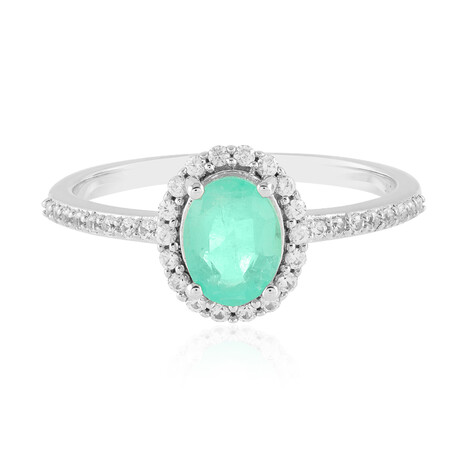 Russischer Smaragd-Silberring