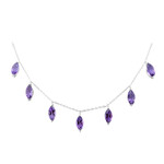 Collana in argento con Ametista Zambiana (de Melo)