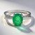 Bague en argent et Emeraude de Bahia