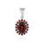Pendentif en argent et Grenat du Mozambique