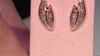 Boucles d'oreilles en or et Diamant rose de France SI1 d'Argyle  (Annette)