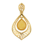 Milky Baltic Amber Silver Pendant (dagen)