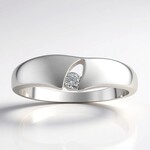 Bague en argent et Diamant I1 (G) (Annette)