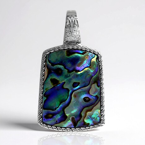 Ciondolo in argento con Conchiglia Abalone (Art of Nature)