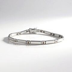 Bracciale in argento con Diamante Cioccolato I2