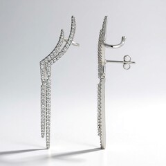 Orecchini in argento con Zircone (Adela Silber)