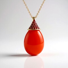 Collana in argento con Corniola (KM by Juwelo)