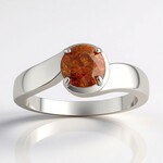 Anello in argento con Sfalerite