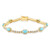 Zilveren armband met turkooisstenen